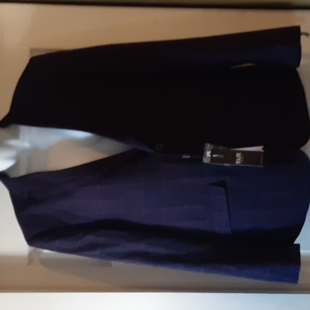 ELIE BALLEH BLACK AND MAUVE SPORTS JACKET,  SIZE 38-40M